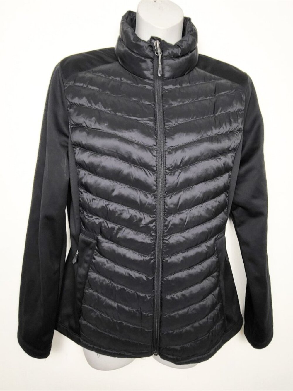 32 Degrees Heat Mixed Media Packable Full Zip Jacket Women’s Small